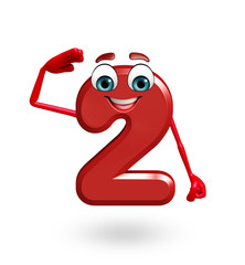 cartoon character of two digit with