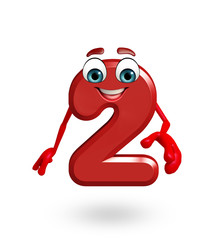 cartoon character of two digit with