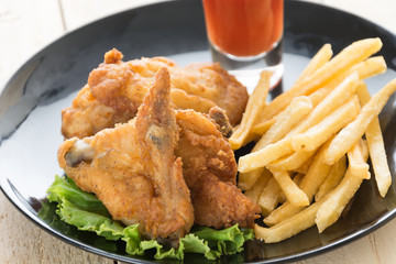 fried crispy chicken