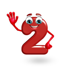 cartoon character of two digit with