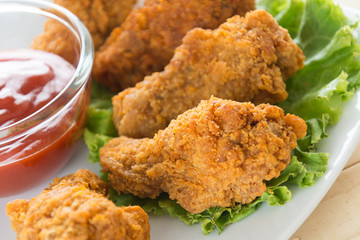 fried crispy chicken