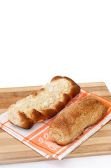 Bakery products with ham and cheese