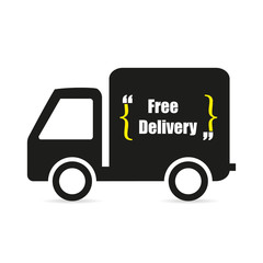 Icon Machine free delivery logo flat style