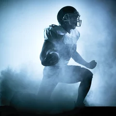 Foto op Canvas american football player silhouette © snaptitude