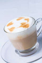 Cappuccino in a cup