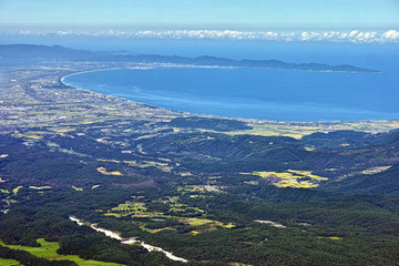 美保湾　弓ヶ浜全景