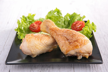 grilled chicken leg