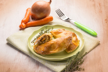 panzerotti with vegetables