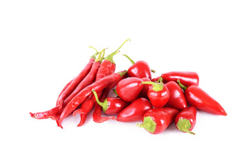 chili pepper isolated on white background