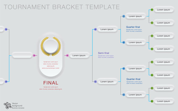 Vector Graphic #Tournament Bracket