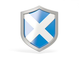Shield icon with flag of scotland