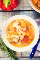soup with mussels