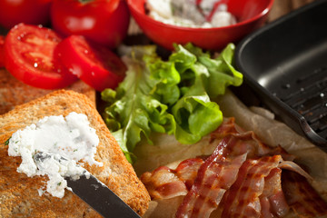 BLT Sandwich  fresh ingredients