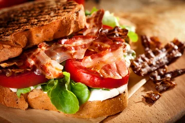 Foto op Canvas Fresh Homemade BLT Sandwich © circleps