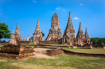 Fototapeta premium Wat chaiwatthanaram,World Heritage Site in Ayutthaya, thailand