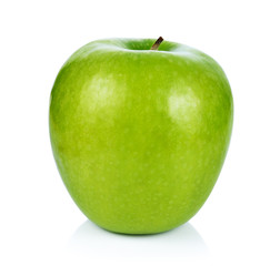 Green apple, isolated on white background
