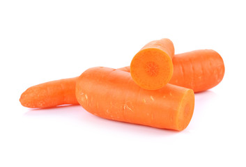 carrots isolated on white background