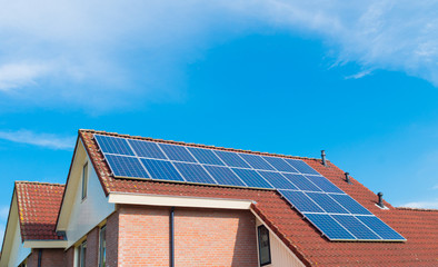 roof with solar panels