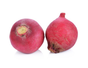 fresh radish isolated on white background