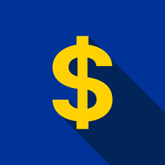 Flat dollar sign