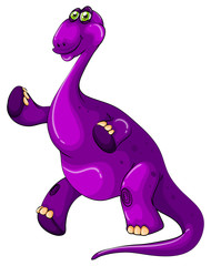 Purple dinosaur standing up