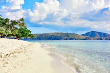 coron white sand beach Palawan Philippines