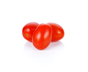 cherry tomatoes isolated on white background.