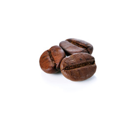 Coffee bean isolated on white background