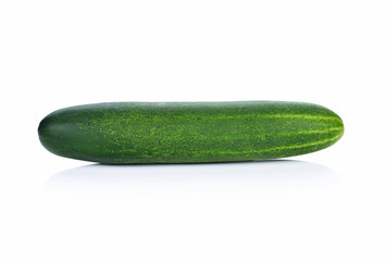 fresh cucumbers isolated on white