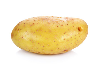 potato on white background