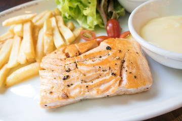 steak salmon