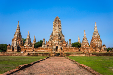 Fototapeta premium World Heritage Site in Ayutthaya, thailand