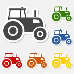 Tractor sticker set