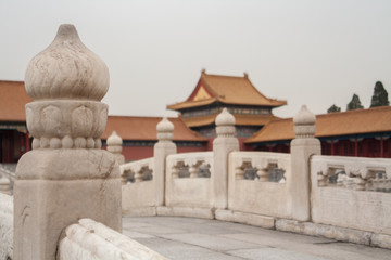 Haus in der Verbotenen Stadt in Beijing/Peking China. 