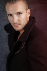 Fototapeta premium young werewolf - mysterious man