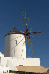 Mill in Santorini island, Greece