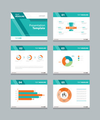 Vector template presentation slides background design