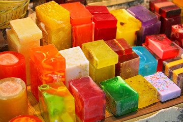 colored soap