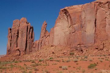 Fototapeta premium MONUMENT VALLEY - THE HAND - RAIN GOD MESA