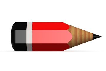 Red and black pencil