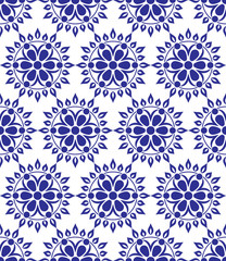 Seamless pattern from snowflakes