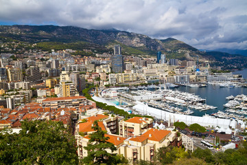 Naklejka na ściany i meble Hafen von Monaco
