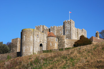 Dover castle in England