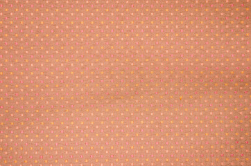 Colorful textile texture with dots pattern closeup