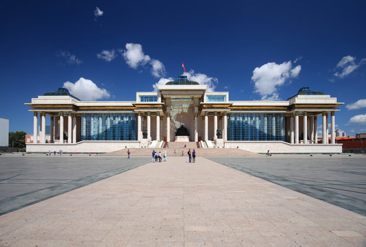 The Governemnt Palace in Ulan Bator, Mongolia