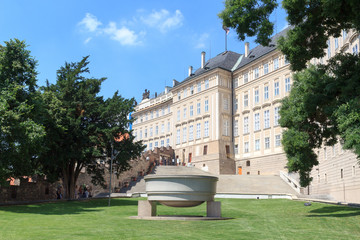 Paradise garden at Prague Castle south side