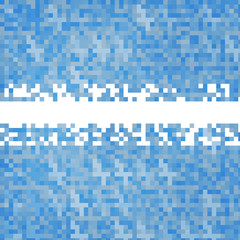 Vector abstract square pixel mosaic.