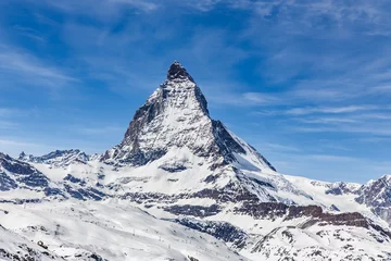 Crédence de cuisine en verre imprimé Cervin Matterhorn, Zermatt, Switzerland.