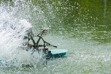 Naklejka premium Aerator turbine.water Treatment