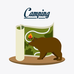 Camping, travel and vacations
